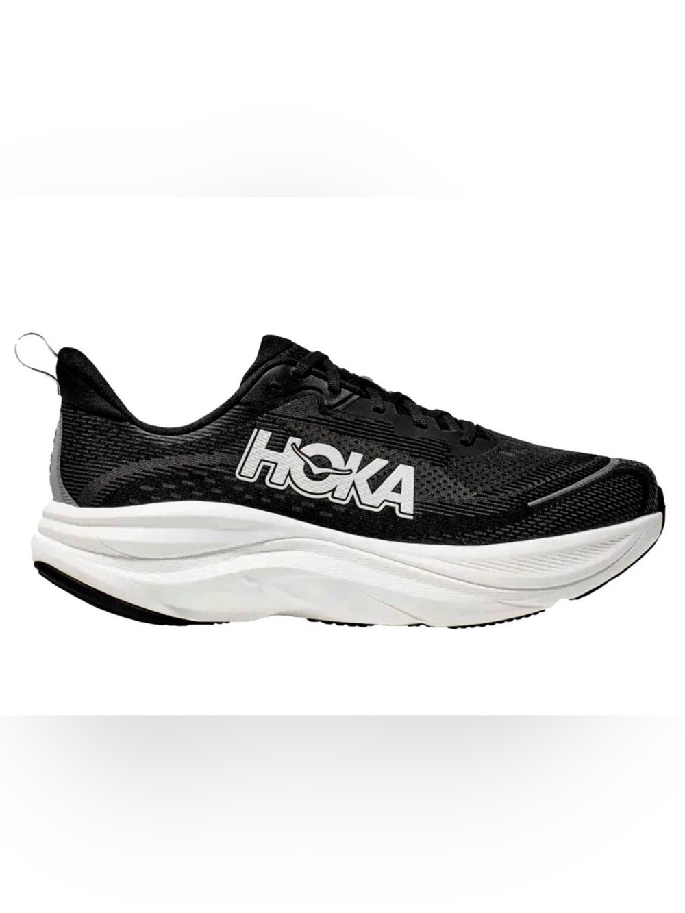 Hoka ONE ONE 🔥 Skyflow Black Athletic Running Sneakers Size 12 1155111 BWHT NEW - Picture 8 of 14